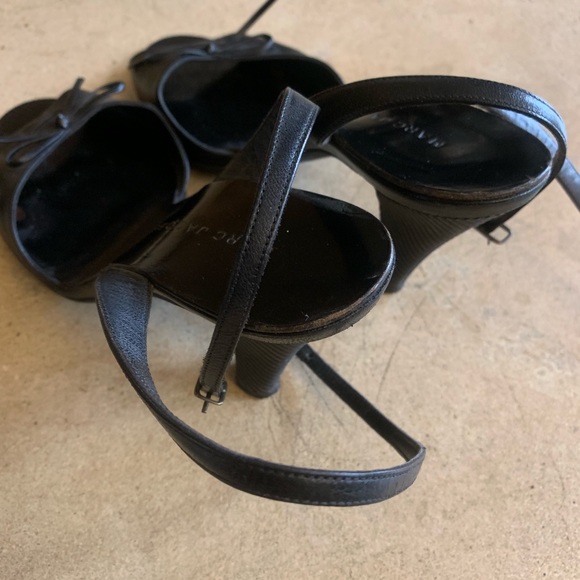 Marc Jacobs black leather & rubber tie heels - Picture 8 of 8